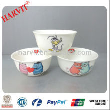 Chinês tigela de porcelana de dupla-plataforma / Hot Decal venda tigelas turcas / Cheap Round Bowls cerâmica